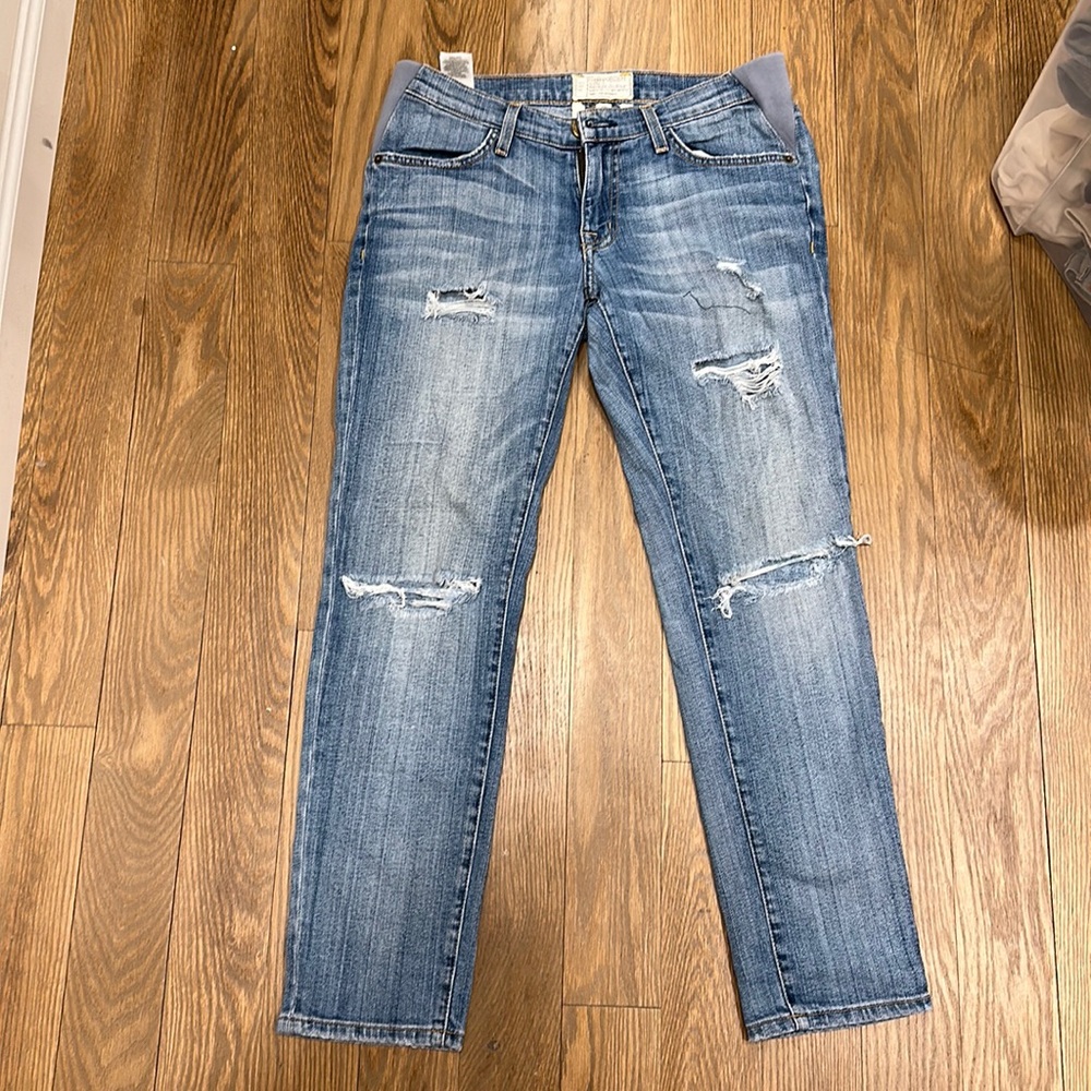 HATCH X CURRENT ELLIOT MATERNITY boyfriend JEANS